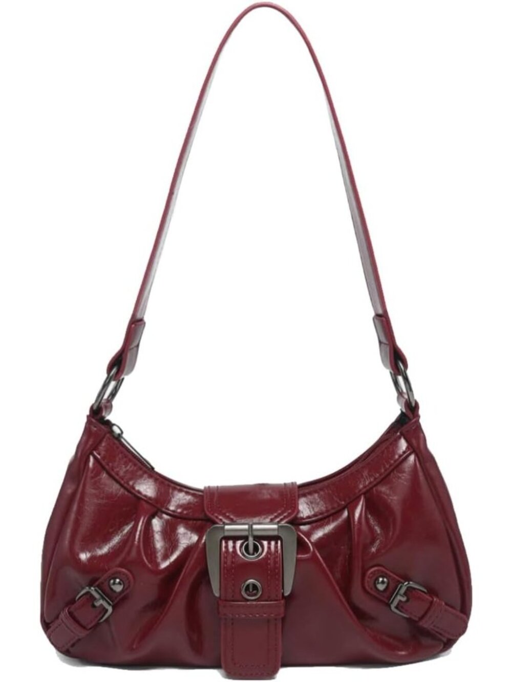 Trendy Women's Y2K Small Punk Hobo Shoulder Bag - Chic Top Handle Clutch Purse